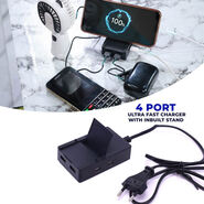 4 Port Ultra Fast Mobile Charger With Inbuilt Stand (FMC)
