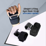 Weight Lifting Gym Hook Strap With Wrist Support (PWL01)
