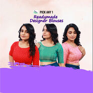 Readymade Designer Blouses For Women Pick Any 1 (RB-1)