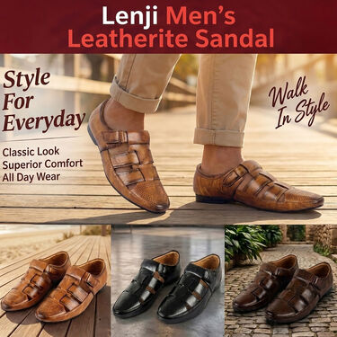 Jenja Men's Leatherite Sandal (J2) - Pick Any 1