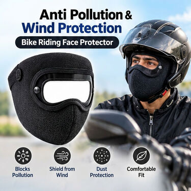 Anti Pollution & Wind Protection Bike Riding Face Protector (APBRFP)