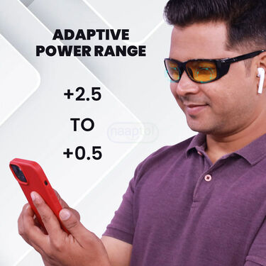 Night Vision Bifocal Adaptive Power Reading Glasses with Free Wireless Earpod (NBWP)