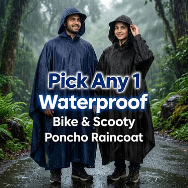 Pick Any 1 Waterproof Bike And Scooty Poncho Raincoat (FCPC1)