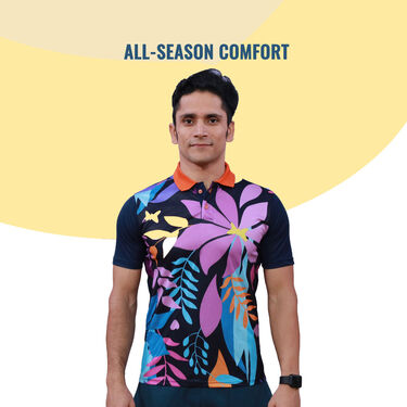 Pack of 2 Printed CollarT-shirts With Free Digital Watch (2PTW1)