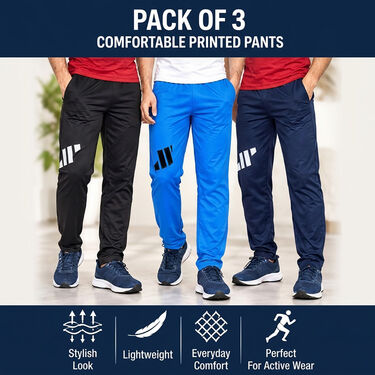 Pack of 3 Comfortable Printed Pants (3SPT12)