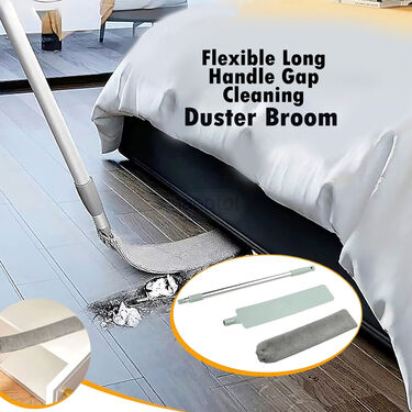 Flexible Microfiber Gap DusterLong Handle Mop