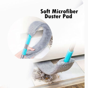 Flexible Microfiber Gap DusterLong Handle Mop