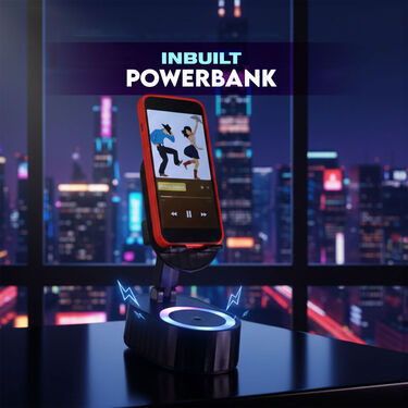 Magic Wireless Induction Speaker With Phone Holder And RGB lights (BLS7)