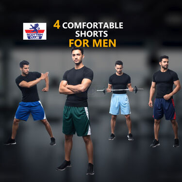 Pack of 4 Comfortable Shorts For Mens (4MS4)