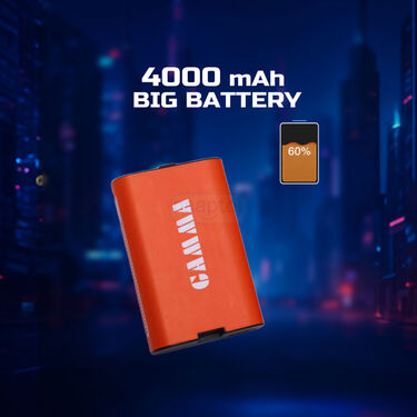 4 SIM Big Battery Big Mobile With Inbuilt Powerbank Torch And Emergency Light Gamma Mobile (PMH8)