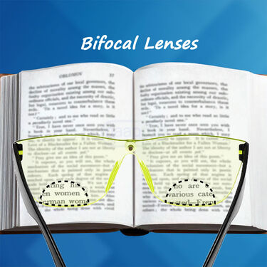 Bifocal Rimless Night Vision Adaptive Power Reading Glasses Buy 1 Get 1 Free (2BORG5)