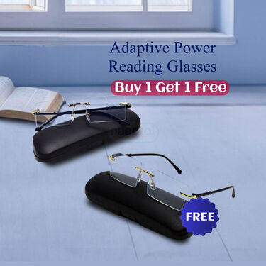 Rimless Adaptive Power Reading Glasses Buy 1 Get 1 Free (2ORG2)