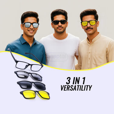Full Frame Glass With 3 Polarised Clip On Lenses (FFPC1)