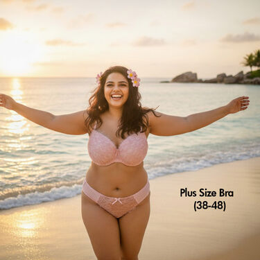 Fancy Plus Size Honeymoon Bra And Panty Set - Pick Any 1 (PBP1)