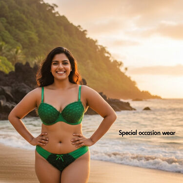 Fancy Plus Size Honeymoon Bra And Panty Set - Pick Any 1 (PBP1)