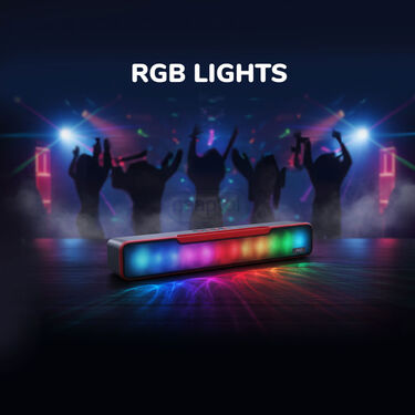 High Bass Rechargeable Sound Bar With RGB Lights (BLS13)