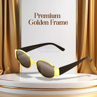 Golden Frame Sunglasses B1G1 Free (2SG3)