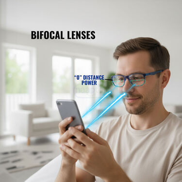 Full Frame Bifocal Adaptive Power Reading Glasses Buy 1 Get 2 Free (3BORG8)