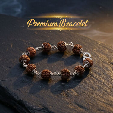 925 Italian Silver Panchmukhi Rudraksh Bracelet (ISRB1)