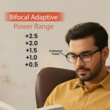 Full Frame Foldable Bifocal Adaptive Power Reading Glasses Buy 1 Get 2 Free (3FBORG2)