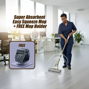 Super absorbent Easy Squeeze Mop + Free Mop Holder (SSMS)