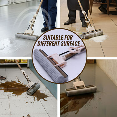 Super absorbent Easy Squeeze Mop + Free Mop Holder (SSMS)