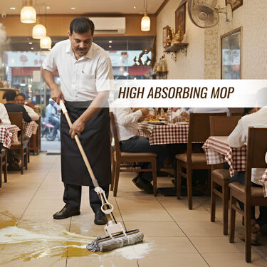 Super absorbent Easy Squeeze Mop + Free Mop Holder (SSMS)