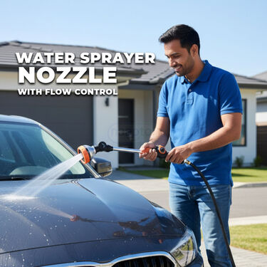 Adjustable Long Hose Water Spray Gun For Home & Car (MSWG3)