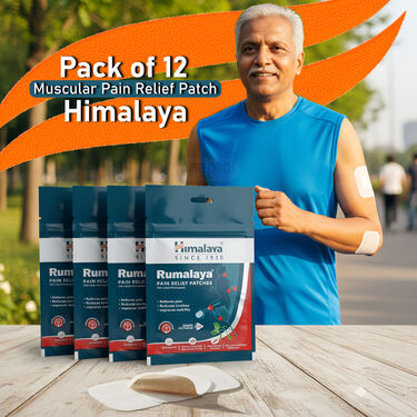 Pack of 12 Muscular Pain Relief Patch By Himalaya (BPR4)