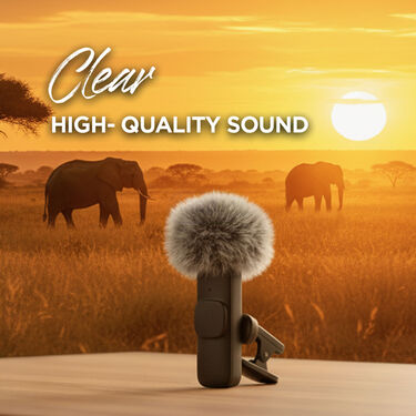 Portable Dual Wireless Microphone With Fur Windscreen (PWM3)