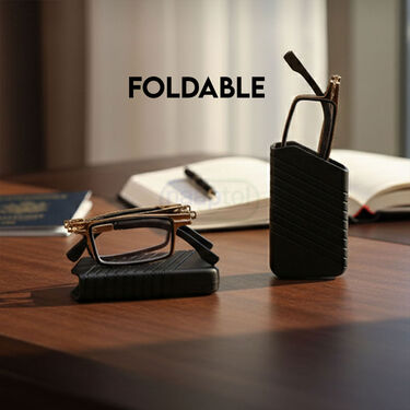 Foldable Metal Frame Adaptive Power Reading Glasses Buy 1 Get 1 Free (2FORGM)