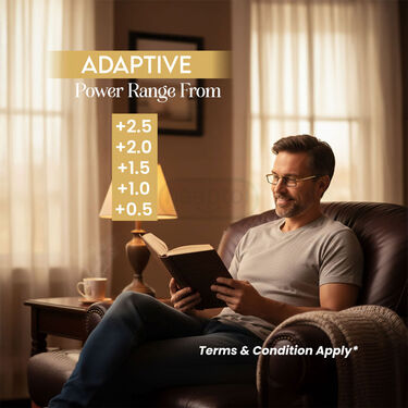 Foldable Metal Frame Adaptive Power Reading Glasses Buy 1 Get 1 Free (2FORGM)