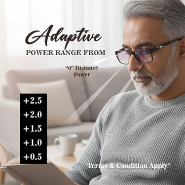 Full Frame Bifocal Coloured Adaptive Power Reading Glasses Buy1 Get2 Free (3BCORG10)
