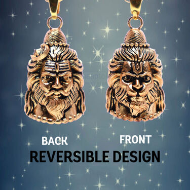 Reversible Shiv-Hanuman Pendant Set (RSHPN11)