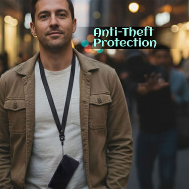 Mobile Anti Theft Protection lanyard With Quick Release Ring Holder (MATP)