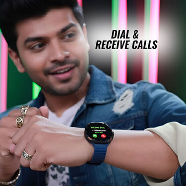 Premium Round Dial Smart Watch With 7 Bands (BCSW47)