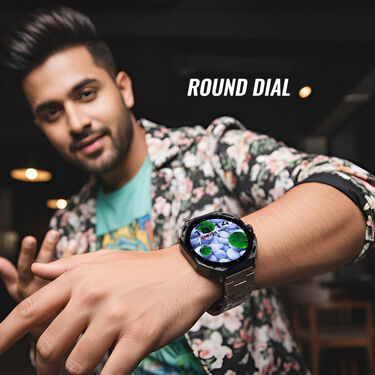 Premium Round Dial Smart Watch With 7 Bands (BCSW47)