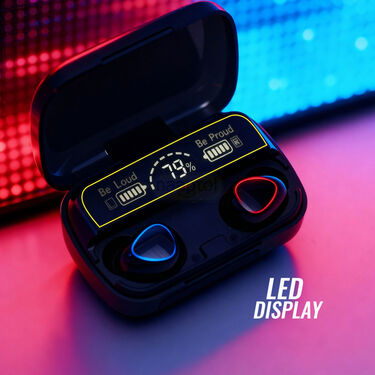 Wireless Bluetooth Earpods With Inbuilt Power Bank (TWS87)