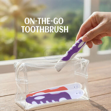 Compact Foldable Travel Toothbrush Pack of 3 (3TB)