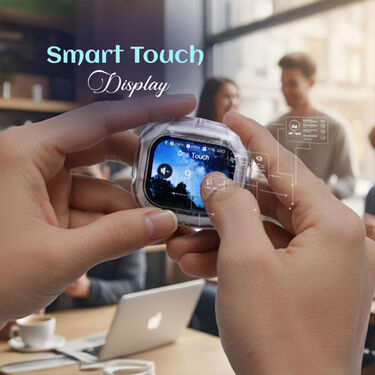 Wireless Bluetooth Earphones Transparent Touchscreen Digital (TWS91)