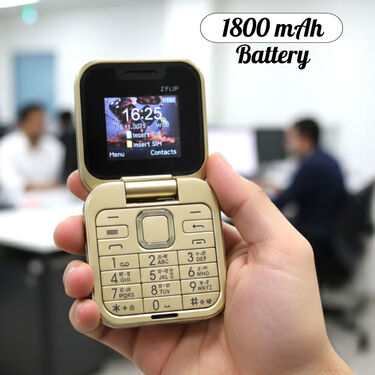 2 Sim Flip Phone With Camera & 4 Languages (PMH1 G)