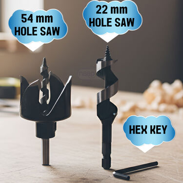 Door Lock Installation Kit For Carpenters (LI2)