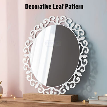 Decorative Round Wall Mirror Sticker (MWS4)