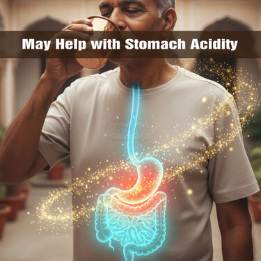 5 Ltr Copper Water Dispenser + 2 Glass & Stand with Free 300ml Copper Bottle (1CD5)