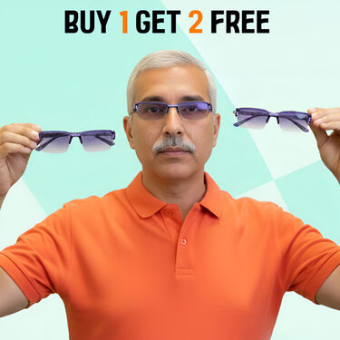 Rimless Bifocal Coloured Adaptive Power Reading Glasses Buy1 Get 2 Free (3BCORG12)