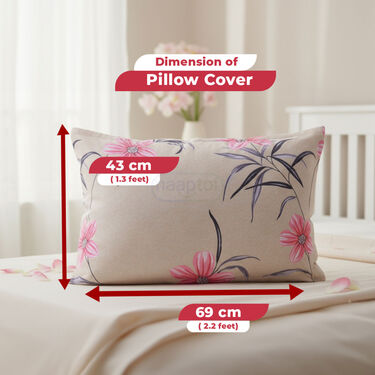 Floral Fitted Bedsheet With 2 Pillow Covers Free (DBS33)