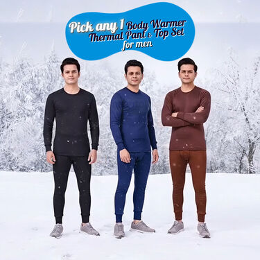 Pick Any 1 Thermocot Top Bottom Set For Mens (MTS1)