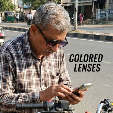 Full Frame Bifocal Coloured Adaptive Power Reading Glasses Buy1 Get 2 Free (3BCORG15)