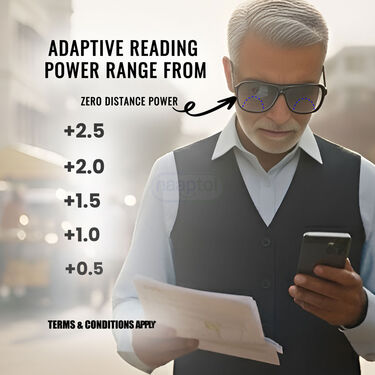 Full Frame Bifocal Coloured Adaptive Power Reading Glasses Buy1 Get 2 Free (3BCORG15)