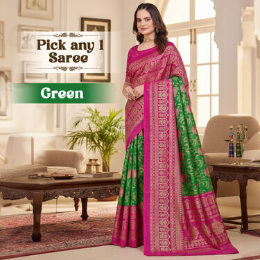 Premium Foil Work Saree ? Pick Any 1 (FPS21)